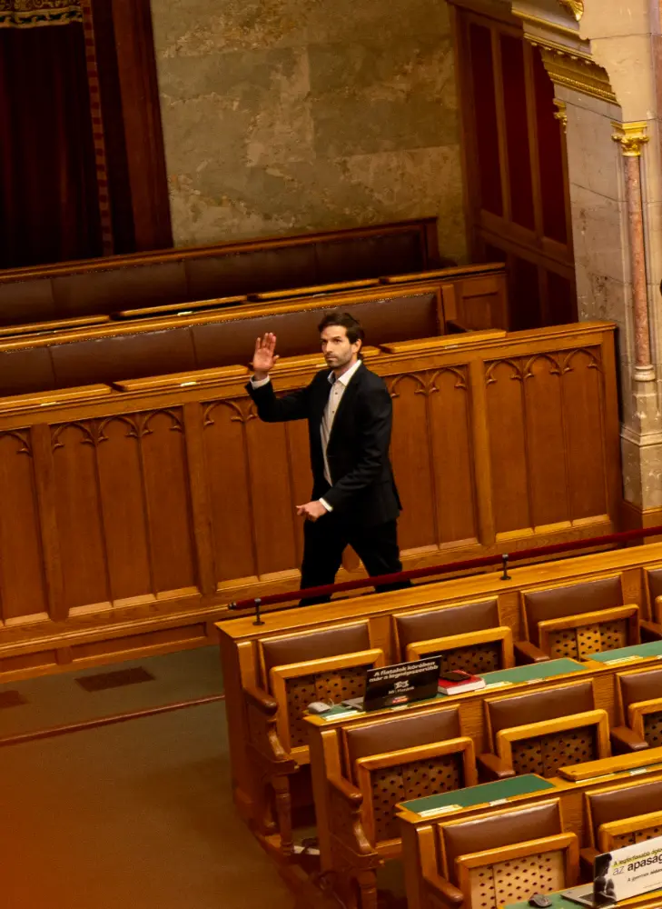 Fekete-Győr András az Országgyűlésben